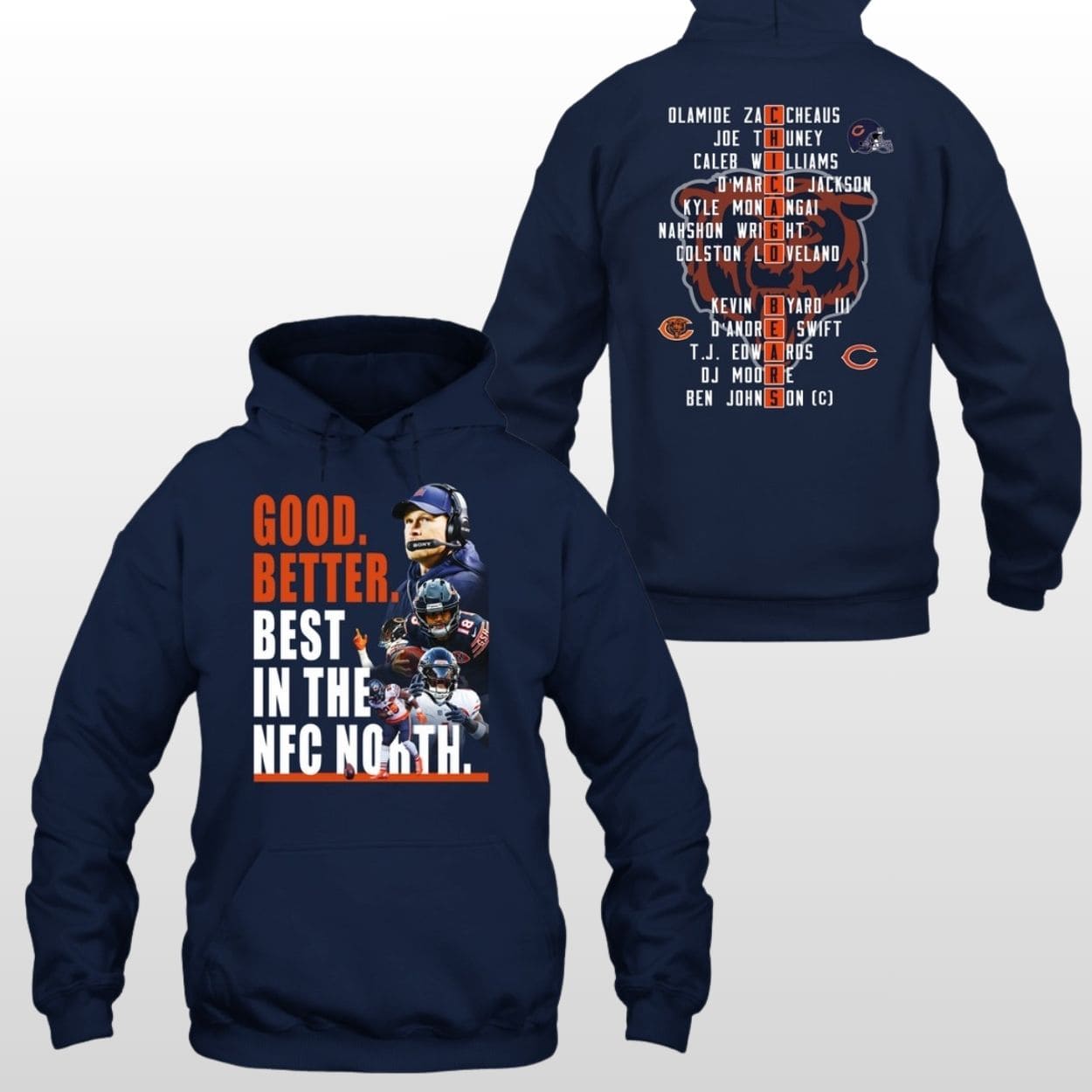 Bears Good Better Best In The NFC North Shirt Bears Good Better Best In The NFC North Shirt
