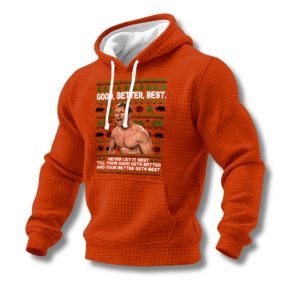 Ben Johnson Good Better Best Print Waffle Hoodie 1