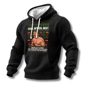 Ben Johnson Good Better Best Print Waffle Hoodie 2