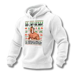 Ben Johnson Good Better Best Print Waffle Hoodie 3
