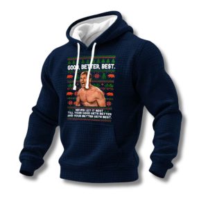 Ben Johnson Good Better Best Print Waffle Hoodie