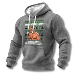Ben Johnson Good Better Best Print Waffle Hoodie 4