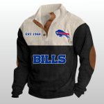 Bills Football EST 1960 Stand-Up Collar Sweatshirt