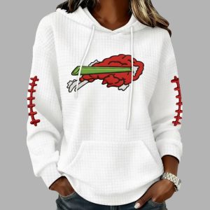 Bills Football Fried Wings Print Waffle Hoodie 1