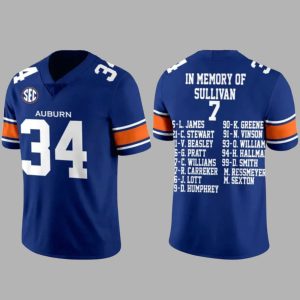 Bo Jackson Auburn Football In Memory Of Sullivan 7 Football Jersey 1 Bo Jackson Auburn Football In Memory Of Sullivan 7 Football Jersey 1
