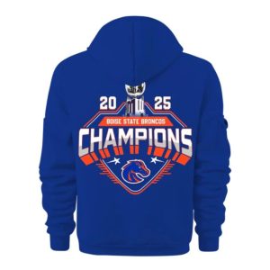 Boise State Broncos 2025 Mountain West Champs Quarter Zip Hoodie 1