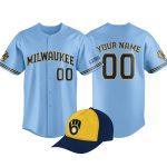 Brewers 2026 Powder Blue Custom Jersey