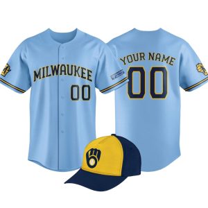 Brewers 2026 Powder Blue Custom Jersey