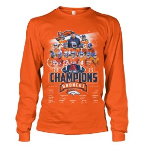 Broncos 2025 AFC West Champions Signature Shirt 1 Broncos 2025 AFC West Champions Signature Shirt 1