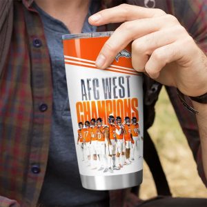 Broncos 2025 AFC West Champions Tumbler Cup 1