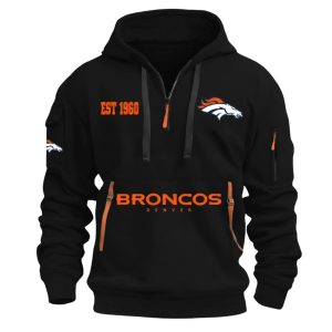 Broncos EST 1960 Half Zip Hoodie 1