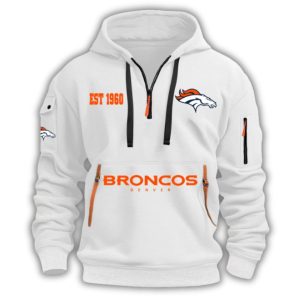 Broncos EST 1960 Half Zip Hoodie