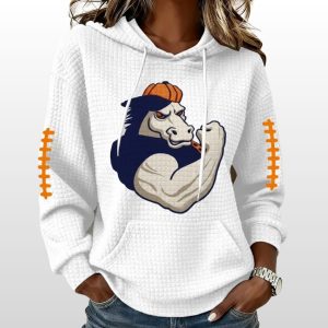 Broncos Football Muscle Print Waffle Hoodie 2