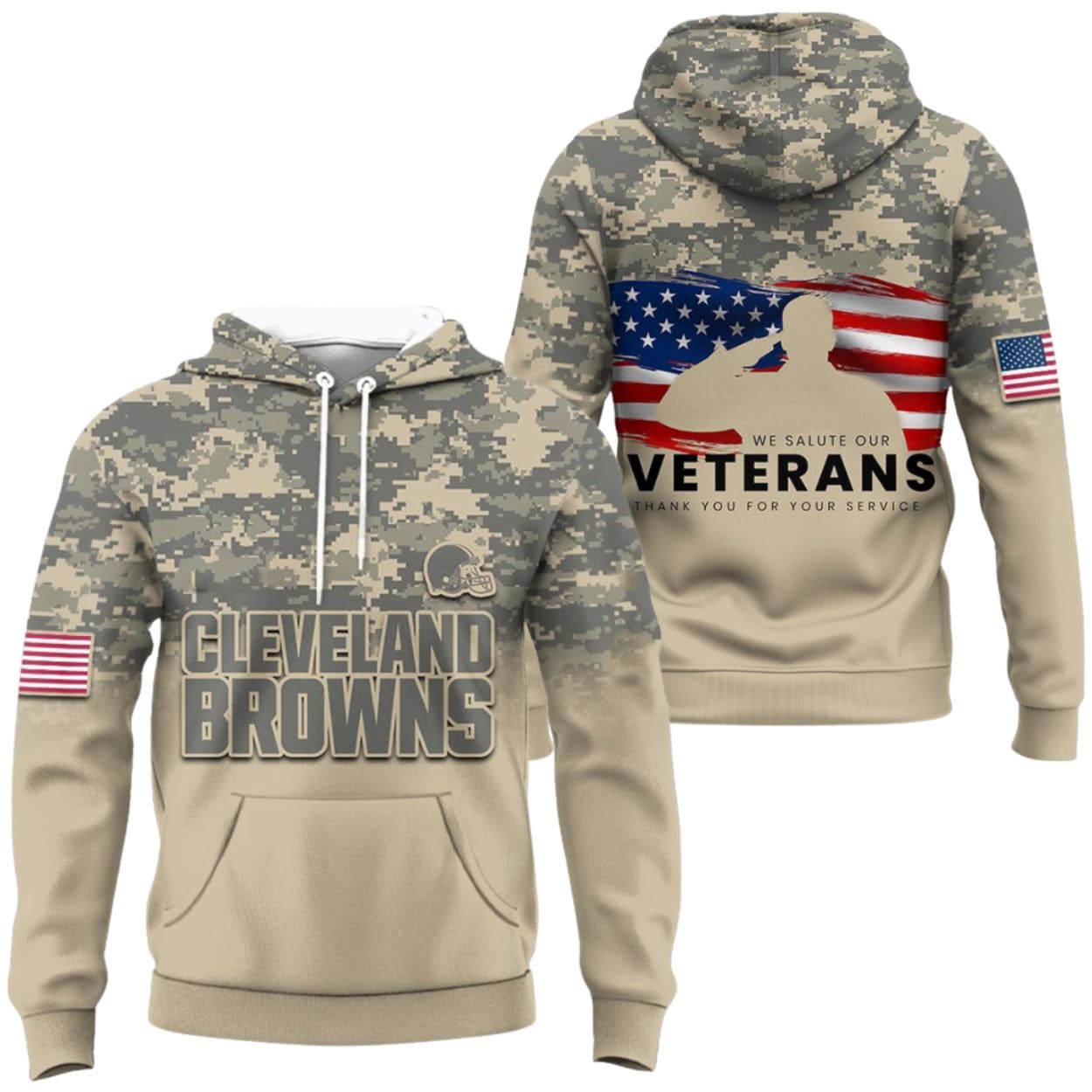 Browns We Saltute Our Veterans 2025 Hoodie Browns We Saltute Our Veterans 2025 Hoodie