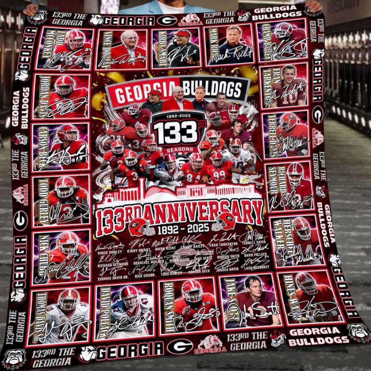 Bulldogs 133rd Anniversary 1892 2025 Blanket Bulldogs 133rd Anniversary 1892 2025 Blanket