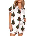 Bulldogs Christmas Trees Pajama Set