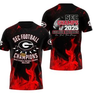 Bulldogs Football 2025 SEC Champions Shirt