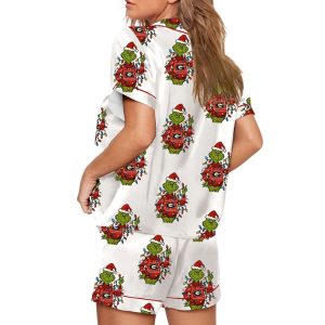 Bulldogs Grinh Christmas Pajama Set 1