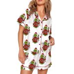 Bulldogs Grinh Christmas Pajama Set