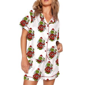 Bulldogs Grinh Christmas Pajama Set 2