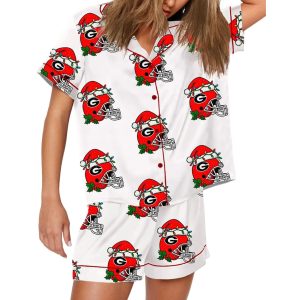 Bulldogs Helmets Christmas Pajama Set