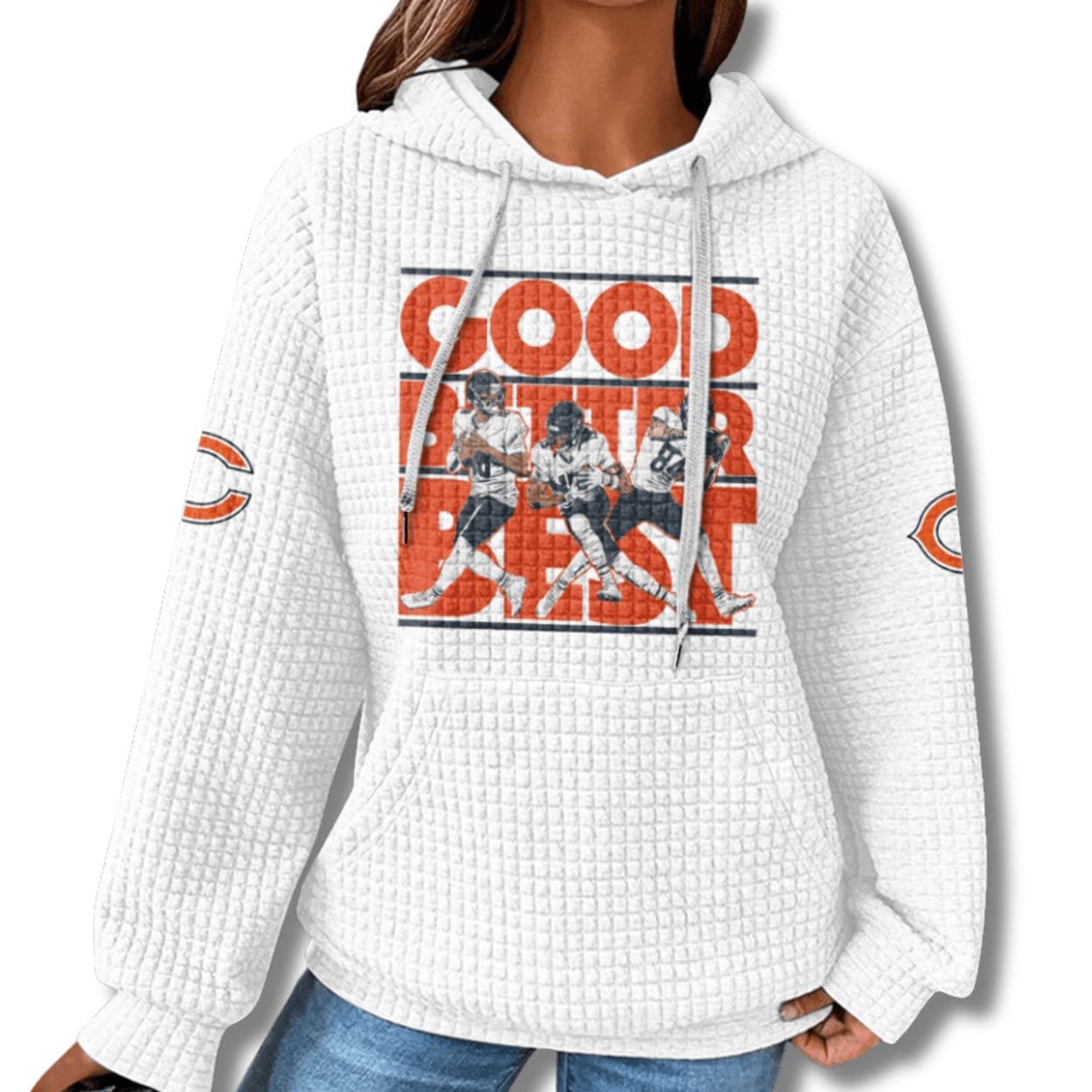 Bears Good Better Best Waffle Hoodie Bears Good Better Best Waffle Hoodie