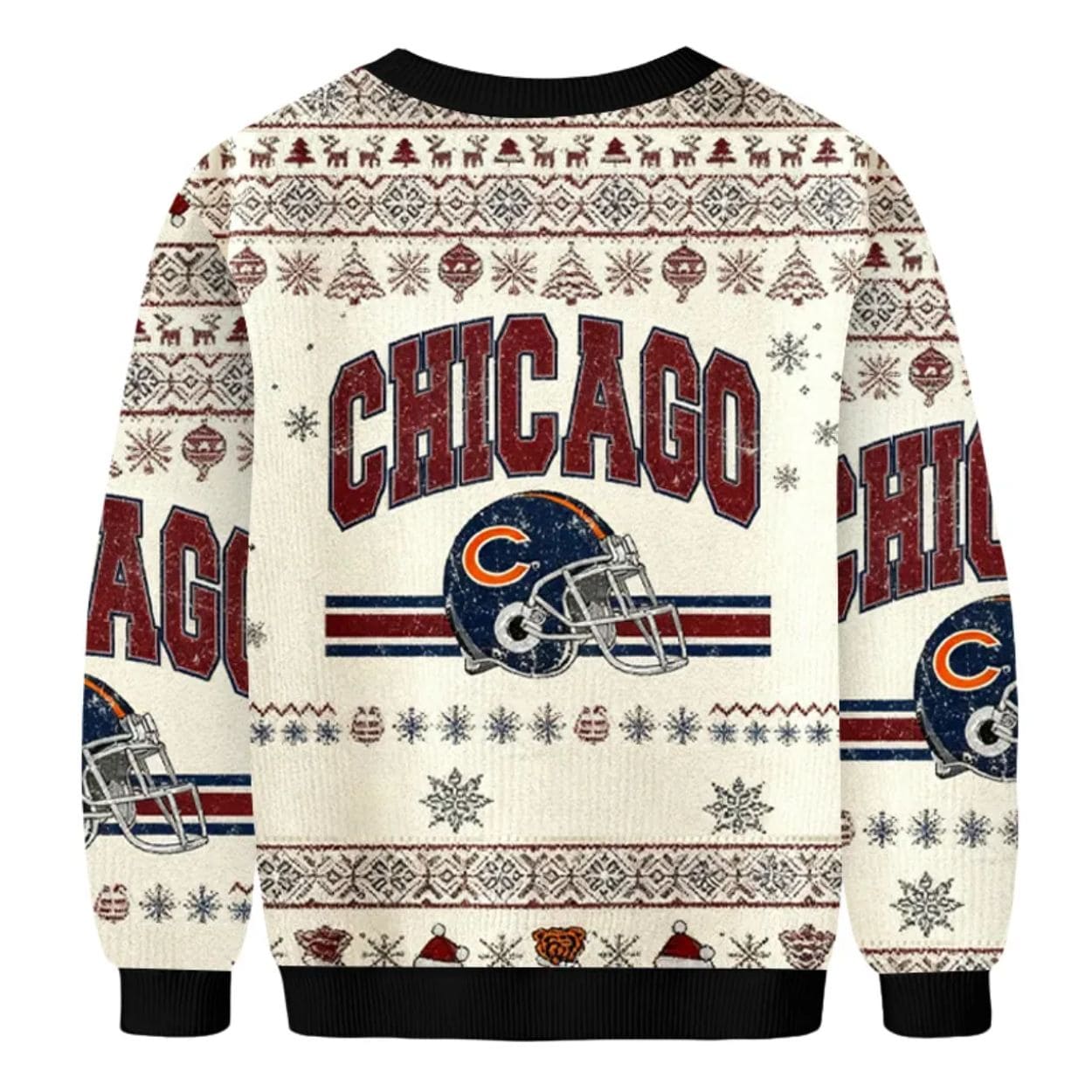 Chicago Football Christmas Ugly Sweater Chicago Football Christmas Ugly Sweater