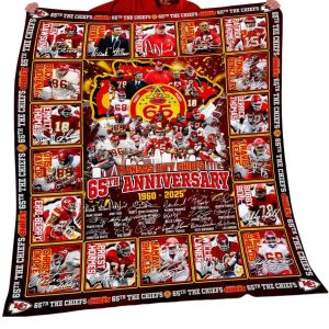 Chiefs 65th Anniversary 1960 2025 Blanket