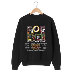 Commanders Forever Not Just When We Win Thank You For The Memories Shirt 1 black 2