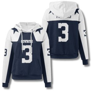 Dallas Cowboys George Pickens 3 Waffle Hoodie 1