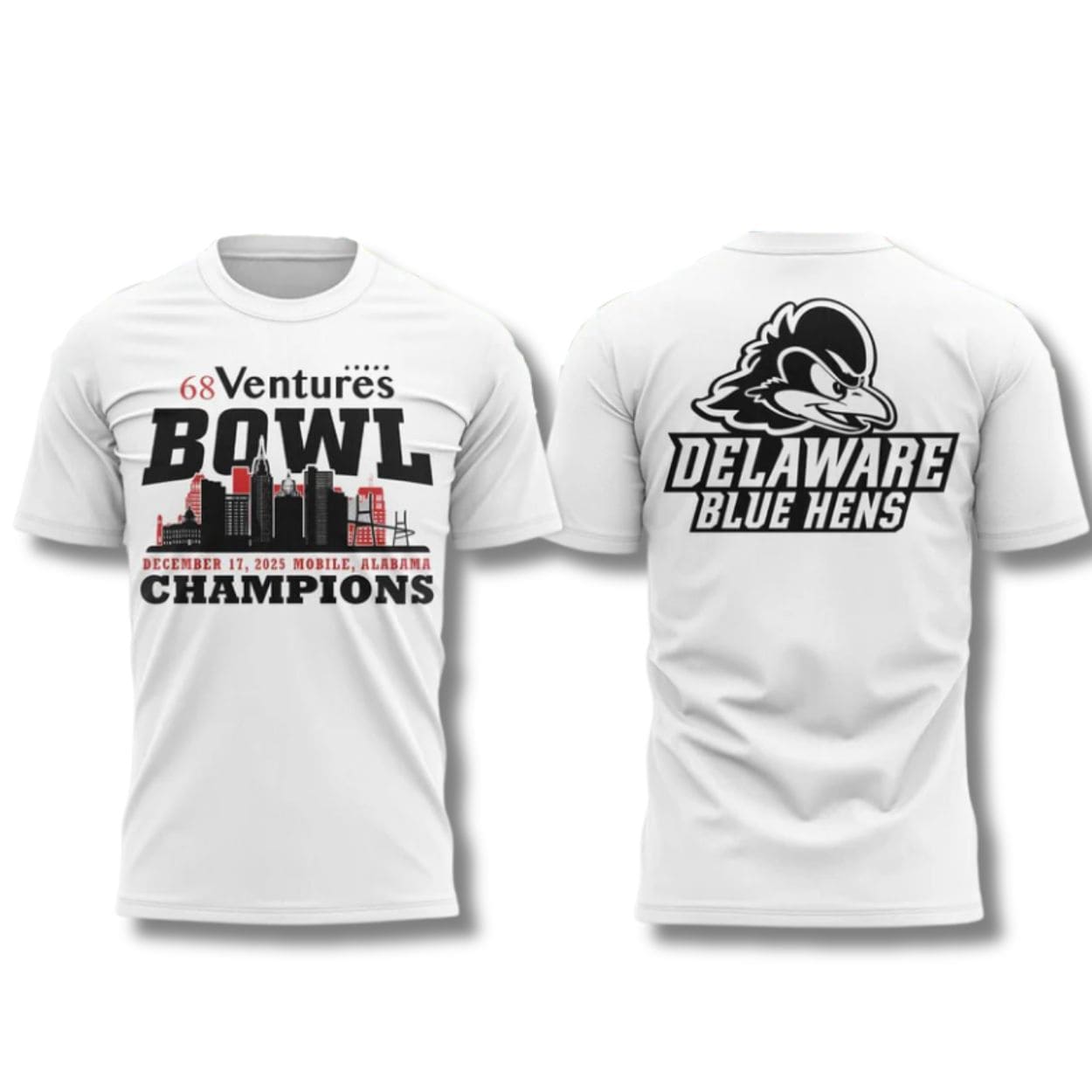 Delaware Football 68 Ventures Bowl Champions T-shirt Delaware Football 68 Ventures Bowl Champions T-shirt