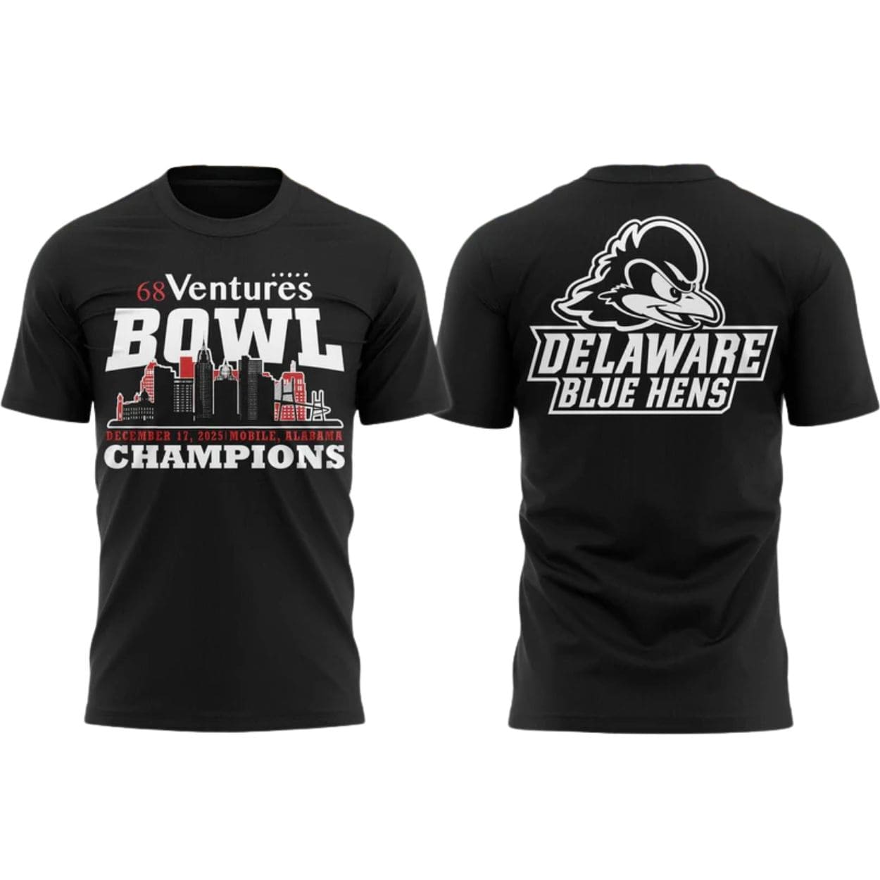 Delaware Football 68 Ventures Bowl Champions T shirt Delaware Football 68 Ventures Bowl Champions T shirt