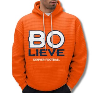 Broncos Bolieve Waffle Hoodie 1 Denver Broncos Broncos Bolieve Waffle Hoodie 2