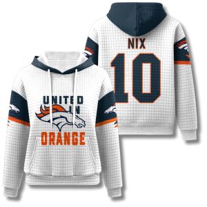 Denver Broncos United In Orange Waffle Hoodie