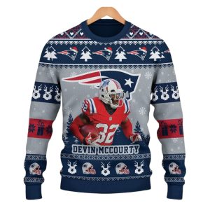 Devin McCourty I Am A Die Hard Patriots Fan Christmas Ugly Sweater 1