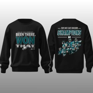 Eagles 2025 NFC East Champions Been There Won That Hoodie 2 Eagles 2025 NFC East Champions Been There Won That Hoodie 1