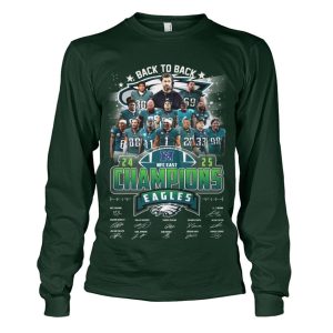 Eagles 2025 NFC East Champions Signature Shirt 1