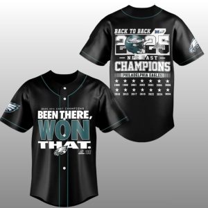 Eagles 2025 NFC East Division Champions Baseball Jersey