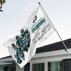 Eagles 2025 NFC East Division Champions House Flag 1