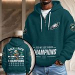 Eagles 2025 NFC East Division Champions Unisex Waffle Hoodie