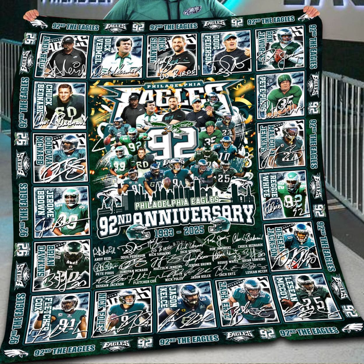 Eagles 92th Anniversary 1933 2025 Blanket Eagles 92th Anniversary 1933 2025 Blanket