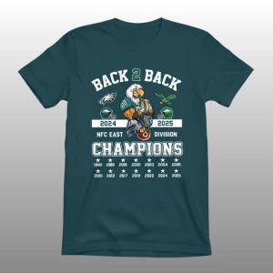 Eagles Back 2 Back NFC East Division Champions 2024 2025 Shirt