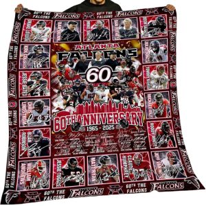 Falcons 60th Anniversary 1965 2025 Blanket 1
