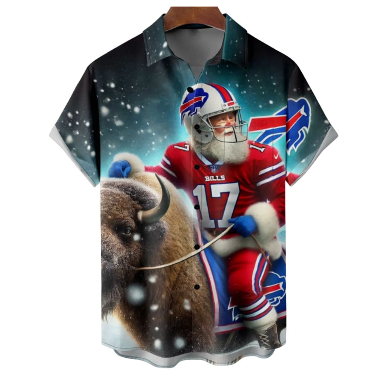 Football Game Bills Santa Hawaiian Shirt Football Game Bills Santa Hawaiian Shirt