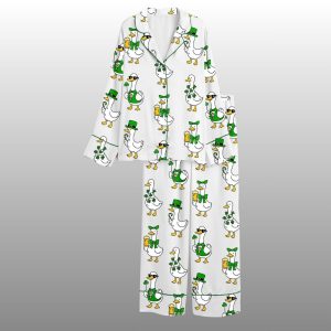 Funny St Patrick's Day Silly Goose Pajama Set 2 Funny St Patrick's Day Silly Goose Pajama Set 2