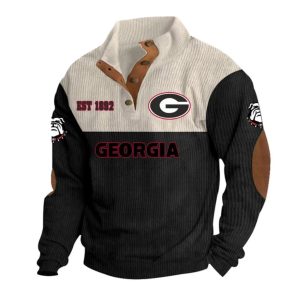 Georgia Football EST 1892 Stand Up Collar Sweatshirt 1