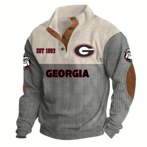 Georgia Football EST 1892 Stand Up Collar Sweatshirt 2