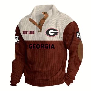 Georgia Football EST 1892 Stand Up Collar Sweatshirt 4