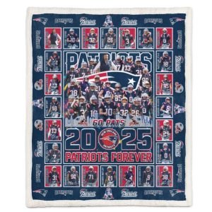 Go Pats 2025 Patriots Forever Blanket 1