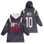 Go Pats Maye 10 New England Football Unisex Blanket Hoodie